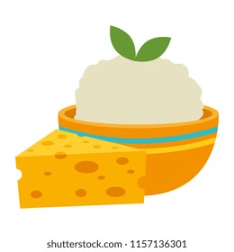kitchen bowl with mashed potatoes and cheese