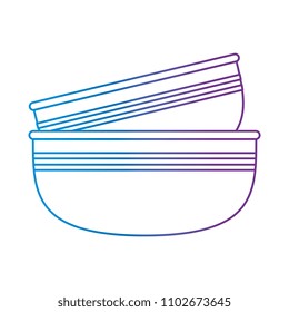 kitchen bowls pile empty icon