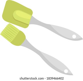 Kitchen brush, illustration, vector on white background