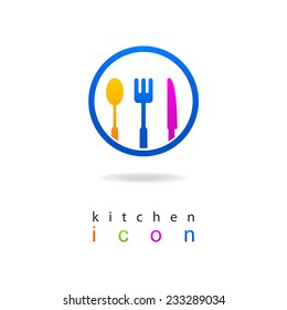 Kitchen business icon menu logo