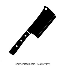 kitchen butcher chopper vector symbol icon design. Beautiful illustration isolated on white background