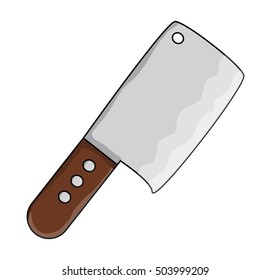 kitchen butcher chopper vector symbol icon design. Beautiful illustration isolated on white background
