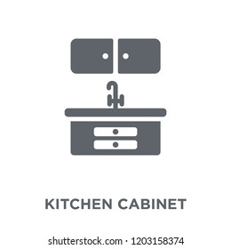 kitchen Cabinet icon. kitchen Cabinet design concept from Kitchen collection. Simple element vector illustration on white background.