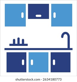 Elemento de ícone de armário de cozinha para design