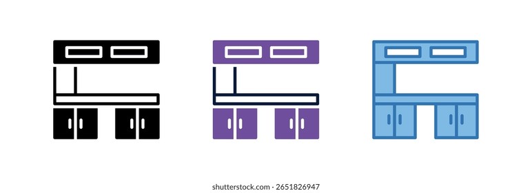 Elemento de ícone de armário de cozinha para design