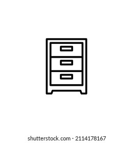 kitchen cabinets. contour icon
cabinet icon vector. kitchen line style icon
wardrobe icon line style vector for your web design
