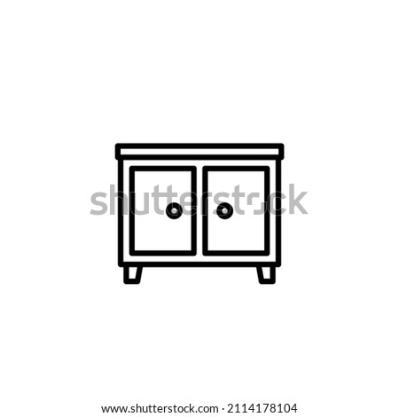 kitchen cabinets. contour icon
cabinet icon vector. kitchen line style icon
wardrobe icon line style vector for your web design
