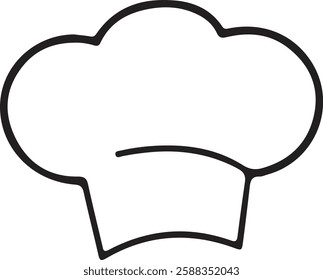 kitchen cap silhouette style vector art