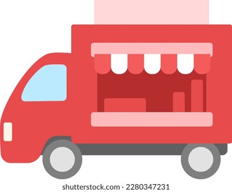 Kitchen car simple illustration icon