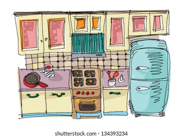 kitchen - cartoon