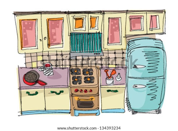 kitchen set cartoon wala