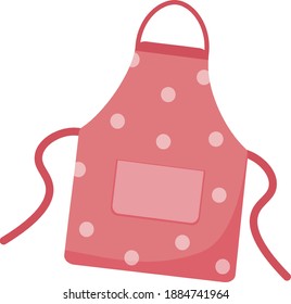 Kitchen Cartoon Spotted Apron Vector Stock Vector (Royalty Free ...