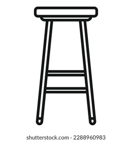 Kitchen chair icon outline vector. Interior furniture. Modern furniture