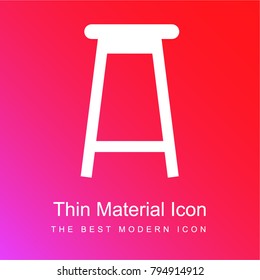 Kitchen chair red and pink gradient material white icon minimal design