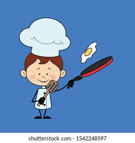 Kitchen Character Chef - Preparing Food