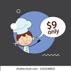 Kitchen Character Chef - with price 