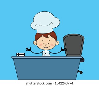 Kitchen Character Chef - Talking with Hand Gesture