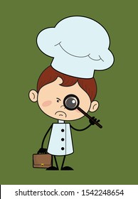 Kitchen Character Chef - Watching with Magnifier