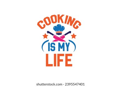 Kitchen chef Cooking  typography  t-shirt design motivational template. typography Vectors graphic retro-vintage t shirt print items. for poster, banner, t-shirt design.