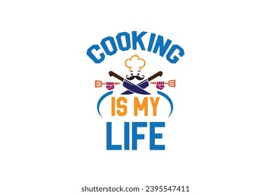 Kitchen chef Cooking  typography  t-shirt design motivational template. typography Vectors graphic retro-vintage t shirt print items. for poster, banner, t-shirt design.