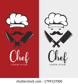 Kitchen Chef Design Logo Illustrations template.
