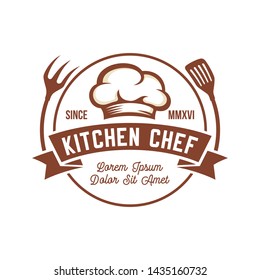Kitchen Chef Design Logo template