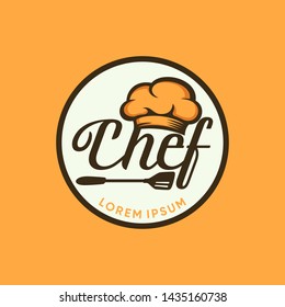 Kitchen Chef Design Logo template