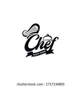 kitchen chef design logo template