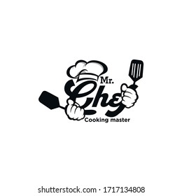 kitchen chef design logo template