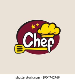 Kitchen Chef Design Logo template