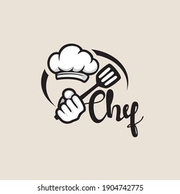 Kitchen Chef Design Logo template