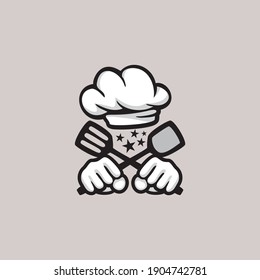 Kitchen Chef Design Logo template