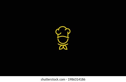 kitchen chef design logo template