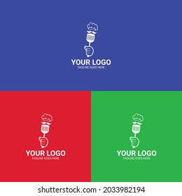 Kitchen Chef Design Logo template