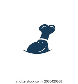 Kitchen chef design logo template