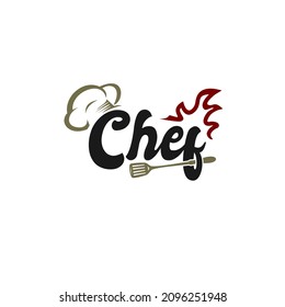 Kitchen Chef Design Logo template
