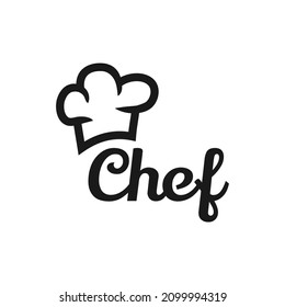 Plantilla de logotipo de diseño del chef de cocina - Logotipo del chef