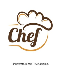 Kitchen Chef Design Logo Template.