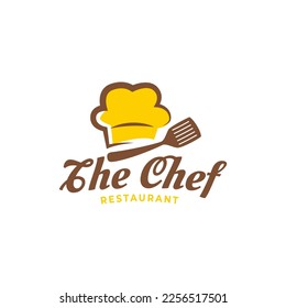 Kitchen Chef Design Logo template. Chef Hat Logo Template