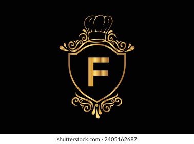 Kitchen chef had with latter F  illustrator icon