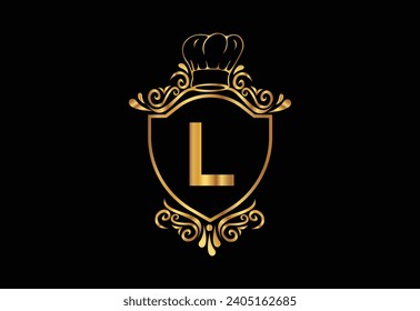 Kitchen chef had with latter L  illustrator icon
