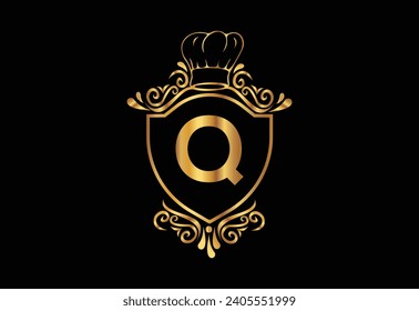 Kitchen chef had with latter Q  illustrator icon