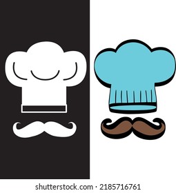 kitchen chef hat and mustache