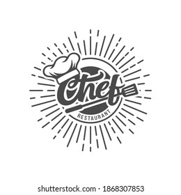 Kitchen Chef Logo Design Vector Template