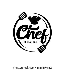 Kitchen Chef Logo Design Vector Template