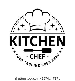 Kitchen chef restaurant logo design