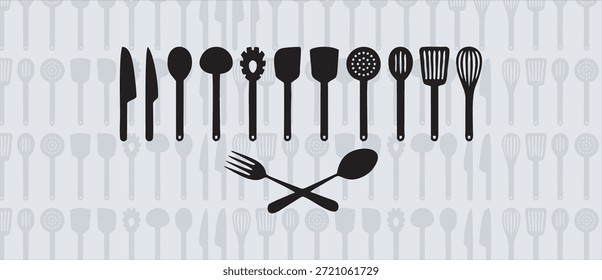 Diseño del logotipo del restaurante del chef de cocina, concepto de logotipo vintage de barbacoa. herramienta de parrilla con Plantilla de sello de llama de fuego. Ilustración vectorial, conjunto de Plantilla de logotipo de cocina
