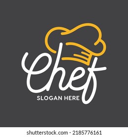 kitchen chef vintage design logo vector template