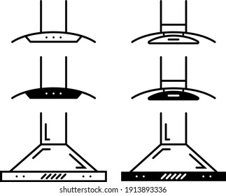 Kitchen Chimney, Hood Icon Vector Illustration