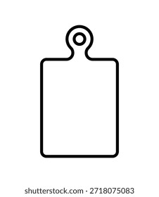 Kitchen chopping board icon with cutting board shapes, for cooking, food preparation, culinary tools, recipe design and kitchen user interface